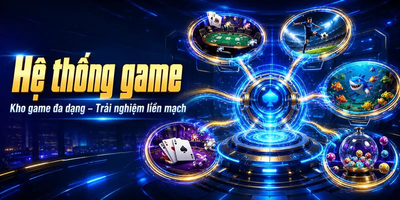 Hệ thống game đa dạng